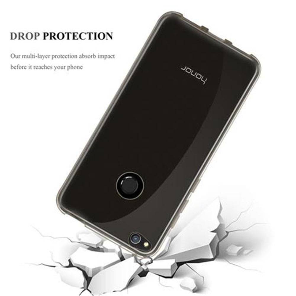 Cadorabo Hülle für Huawei P8 LITE 2017 / P9 LITE 2017 Schutz Hülle in Schwarz Schutzhülle TPU Silikon Cover Etui Case