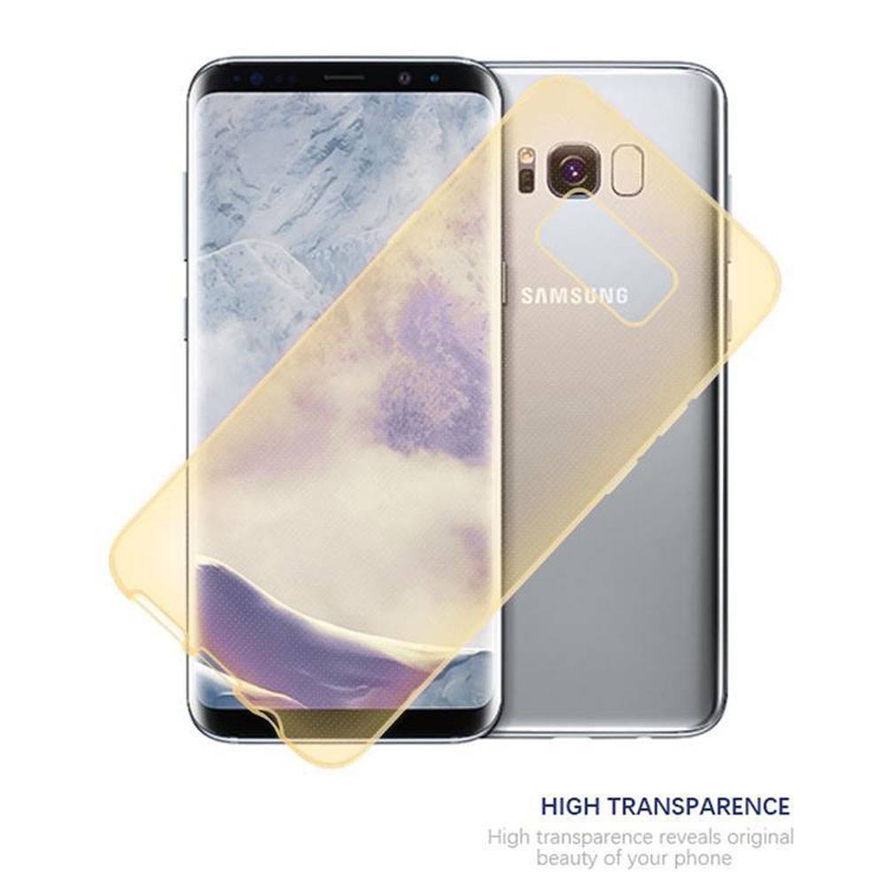 Cadorabo Hülle für Samsung Galaxy S8 Schutz Hülle in Gelb Schutzhülle TPU Silikon Cover Etui Case