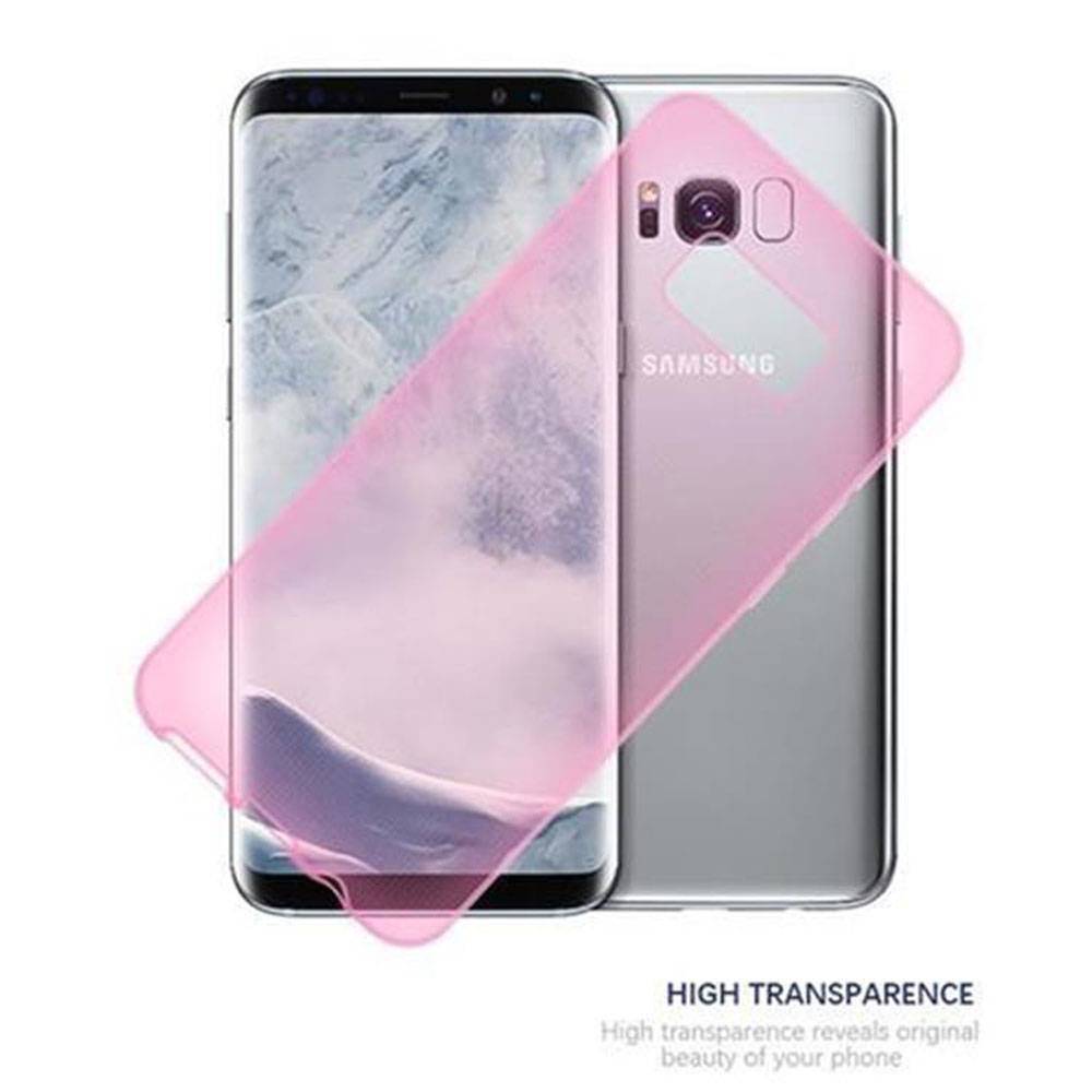 Cadorabo Hülle für Samsung Galaxy S8 Schutz Hülle in Pink Schutzhülle TPU Silikon Cover Etui Case