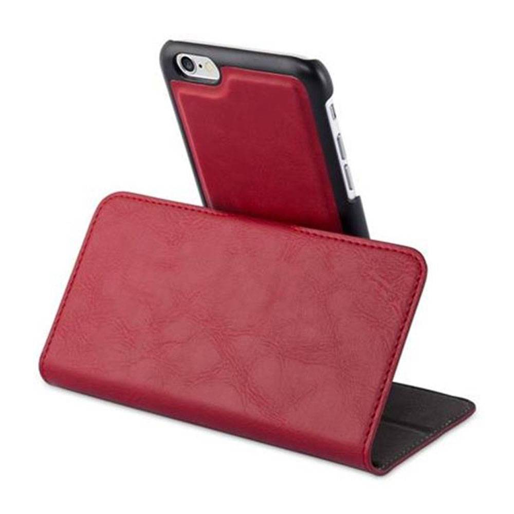 Cadorabo Hülle für Apple iPhone 6 / 6S Schutz Hülle in Rot Etui Handyhhülle Tasche Case Cover
