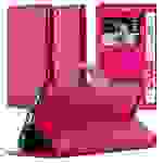 Cadorabo Hülle für Huawei P10 PLUS Schutz Hülle in Pink Handyhülle Etui Case Cover Magnetverschluss