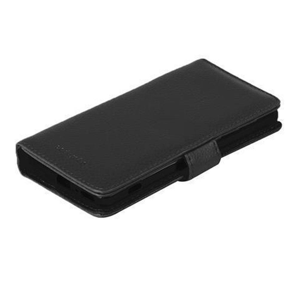 Cadorabo Hülle für Sony Xperia Z5 in Schwarz Backcover Handy Schutz Hülle Book Case Booklet Kartenfächer