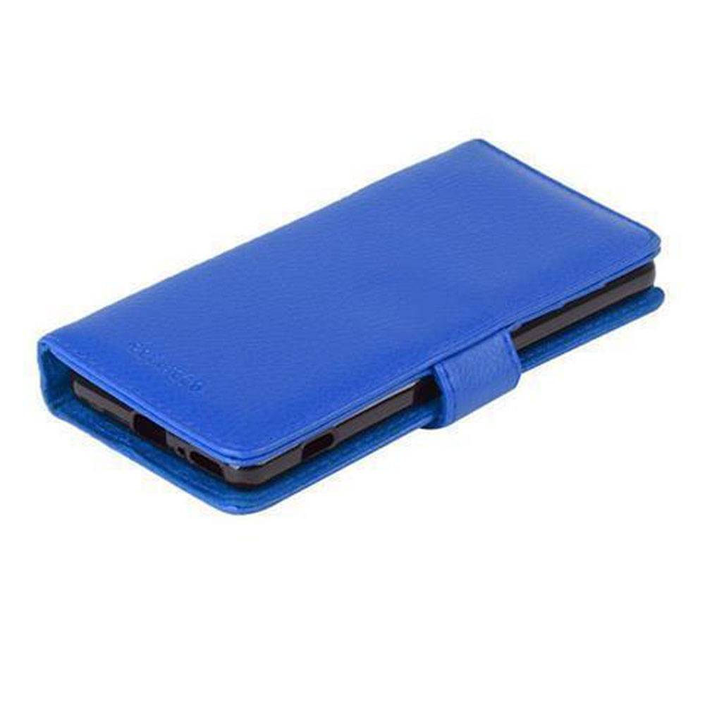 Cadorabo Hülle für Sony Xperia Z5 COMPACT in Blau Backcover Handy Schutz Hülle Book Case Booklet Kartenfächer
