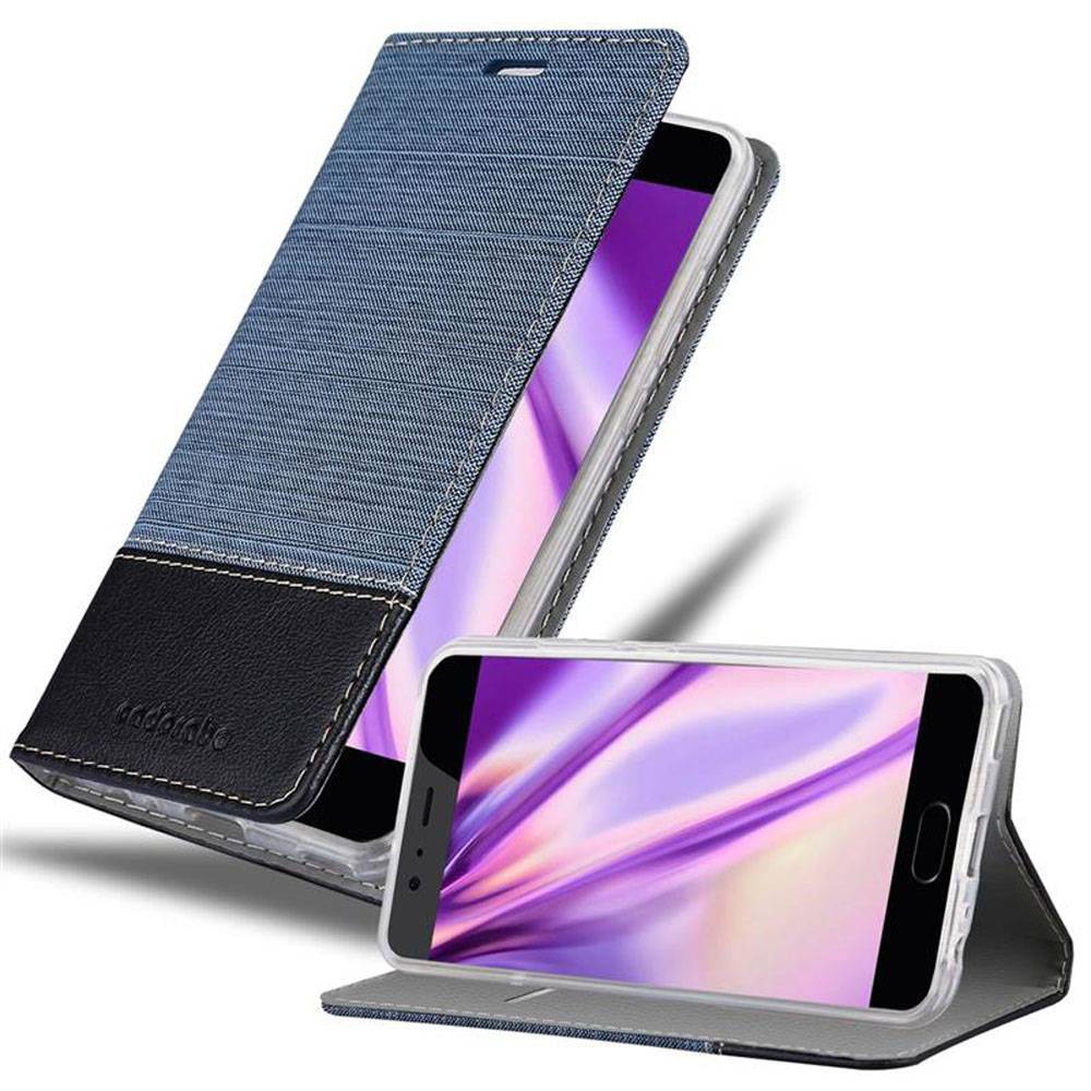 Cadorabo Hülle für Huawei P10 PLUS Schutzhülle in Blau Handy Hülle Etui Book Case Cover