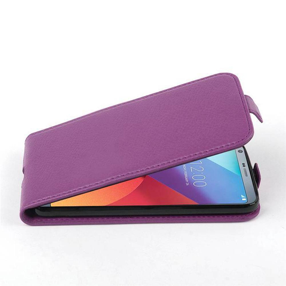 Cadorabo Schutzhülle für LG G6 Hülle in Lila Flip Etui Handyhülle Case Cover Kunstleder
