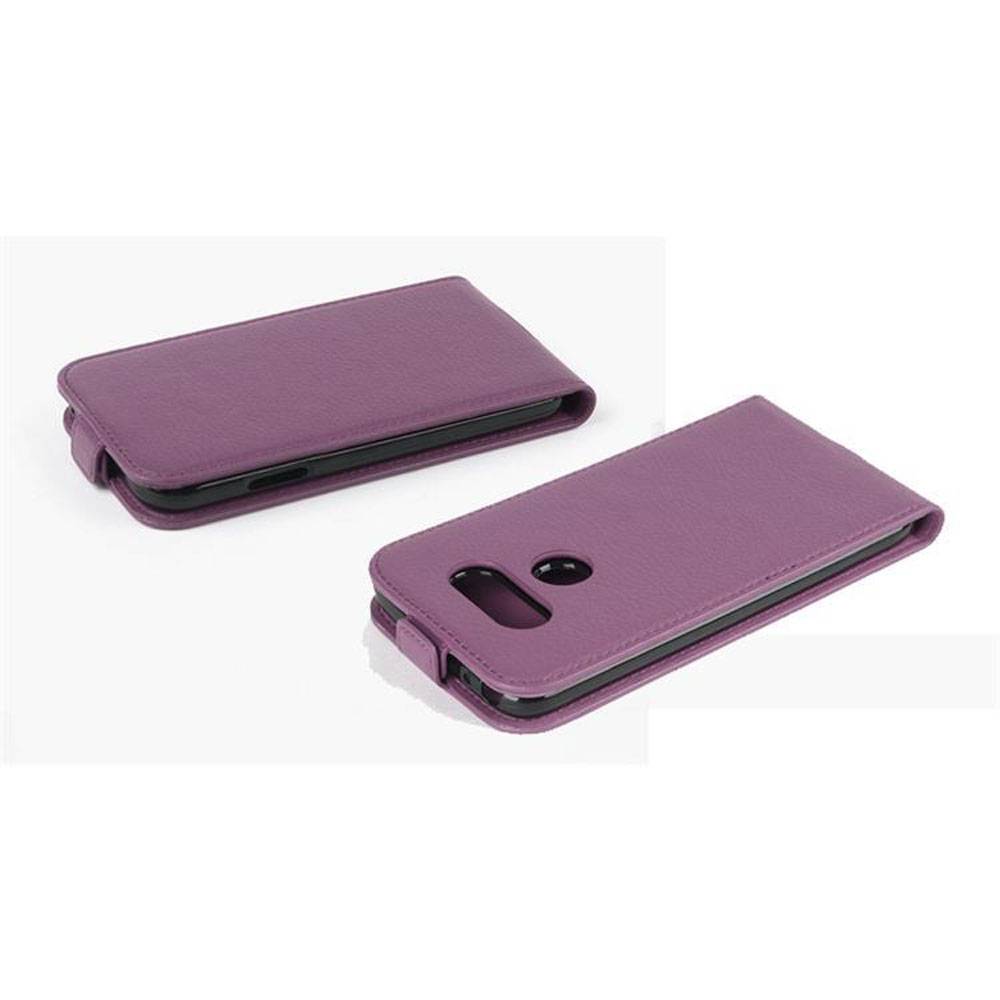 Cadorabo Schutzhülle für LG G6 Hülle in Lila Flip Etui Handyhülle Case Cover Kunstleder