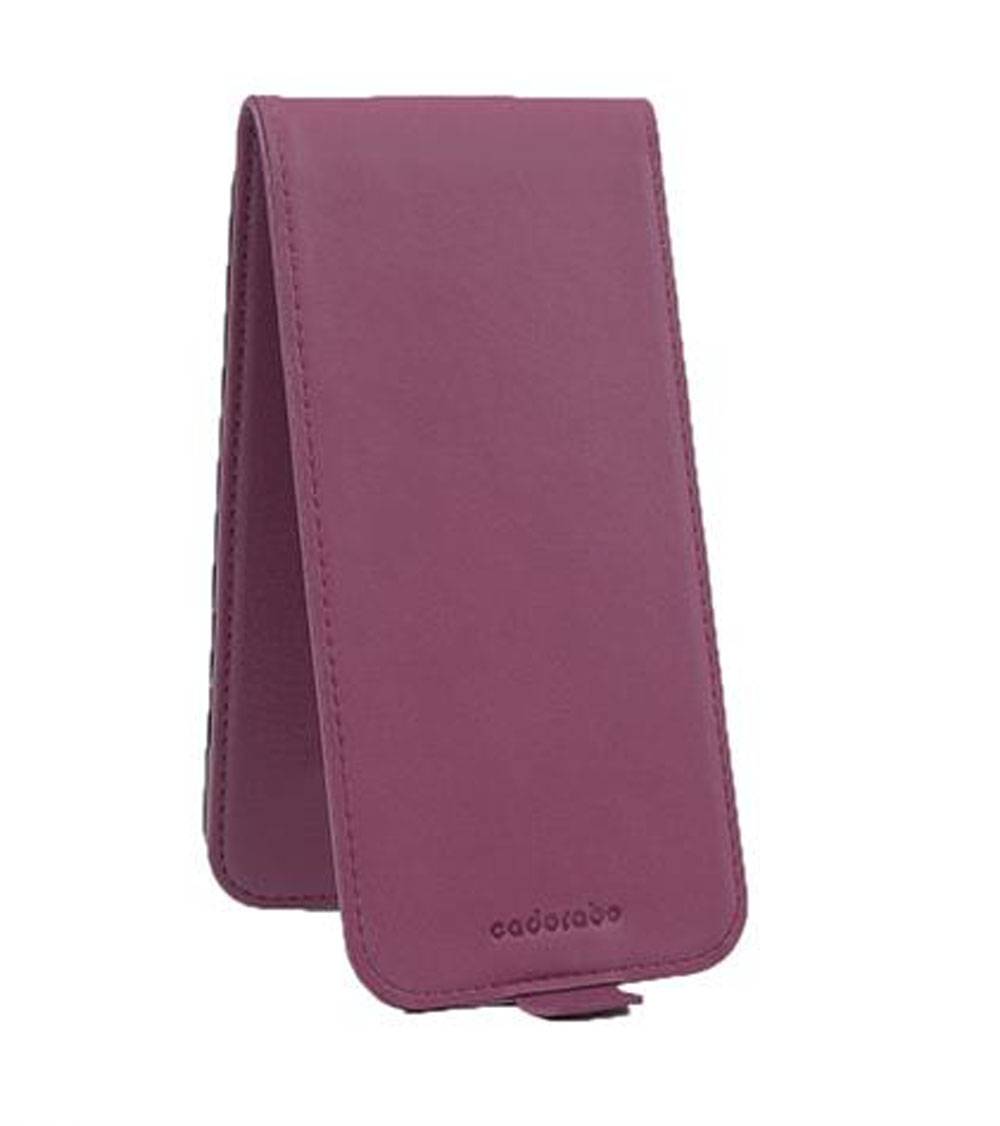 Cadorabo Schutzhülle für LG K8 2016 Hülle in Lila Flip Etui Handyhülle Case Cover Kunstleder