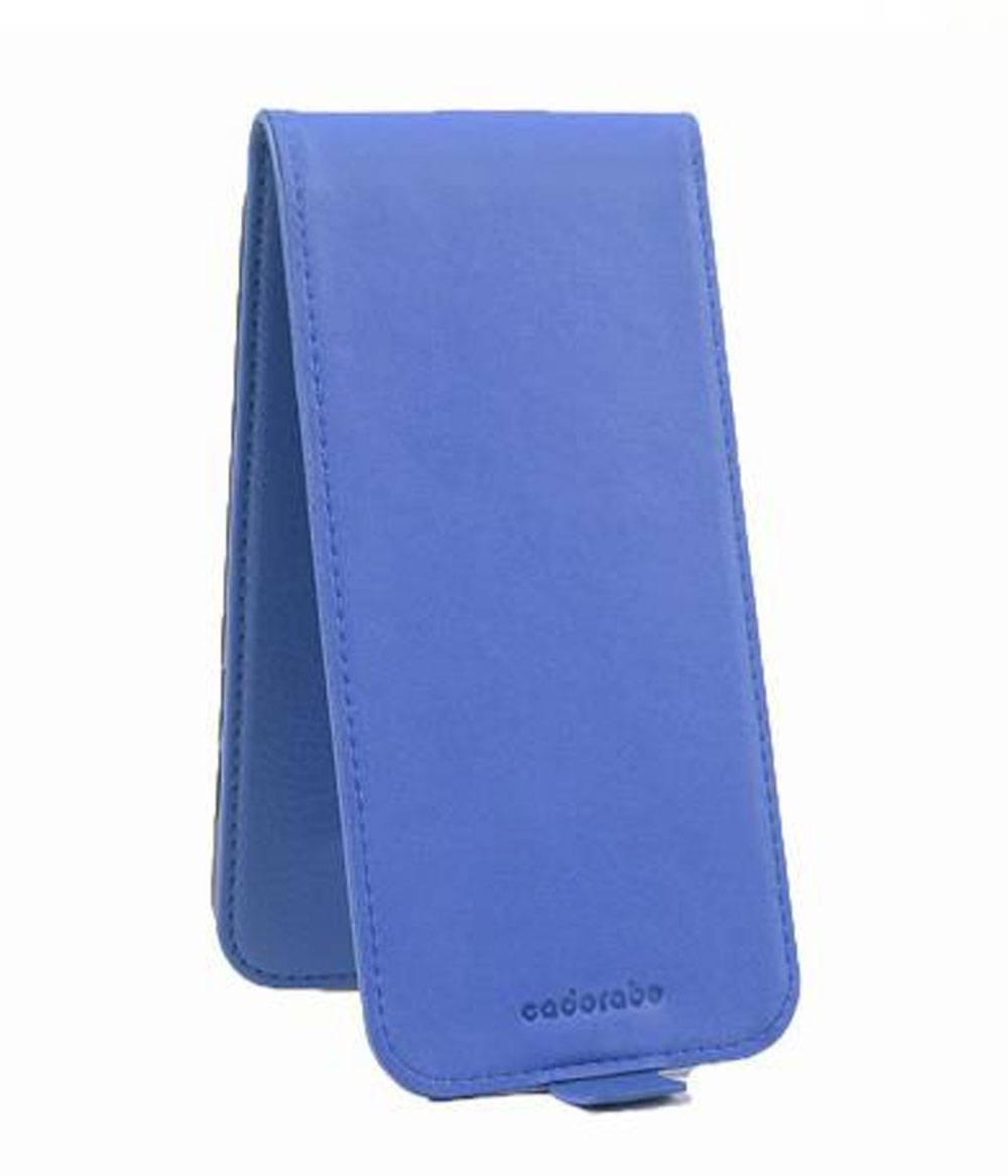 Cadorabo Schutzhülle für LG K8 2016 Hülle in Blau Flip Etui Handyhülle Case Cover Kunstleder