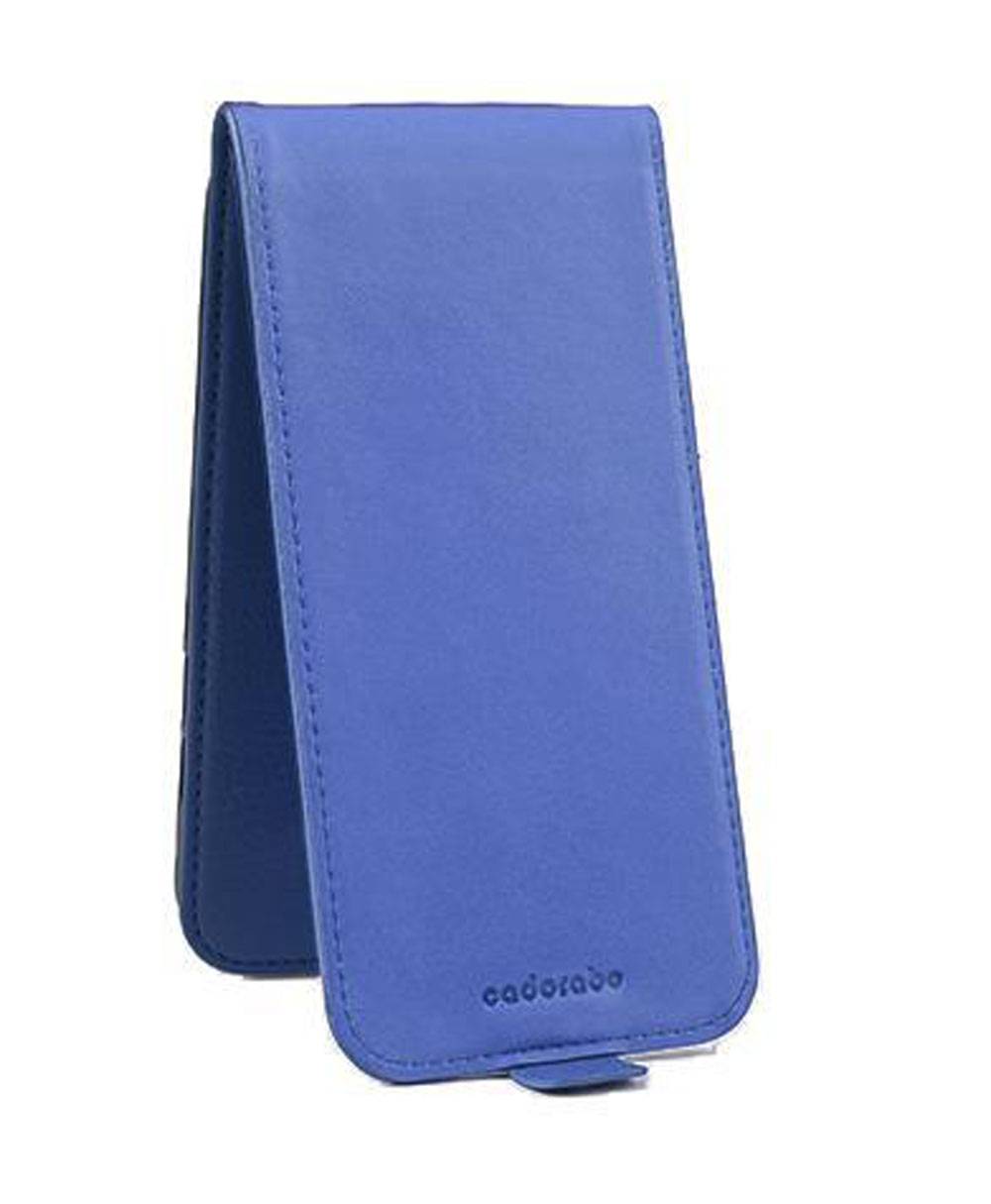 Cadorabo Schutzhülle für Samsung Galaxy A3 2017 Hülle in Blau Flip Etui Handyhülle Case Cover Kunstleder