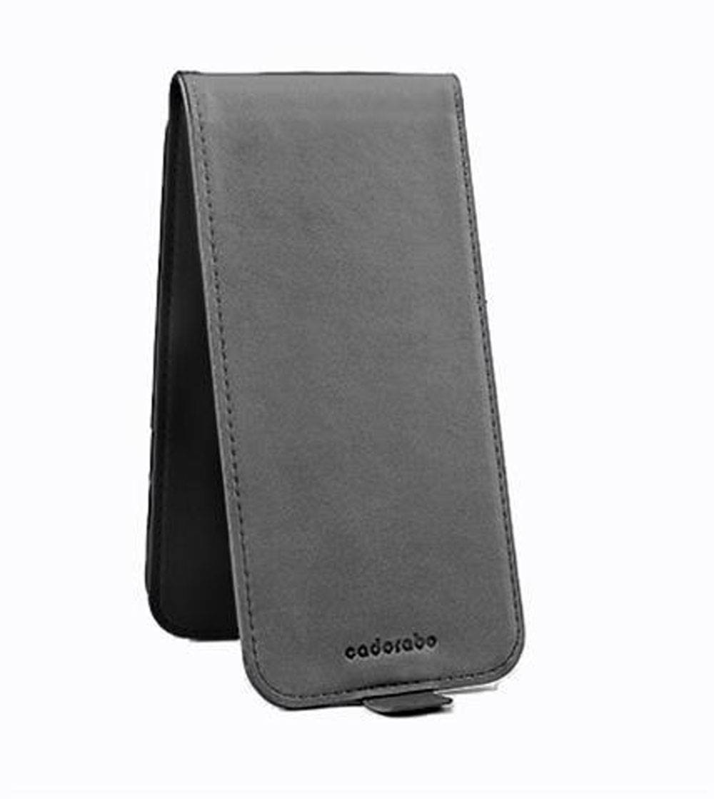 Cadorabo Schutzhülle für Samsung Galaxy A5 2017 Hülle in Schwarz Flip Etui Handyhülle Case Cover Kunstleder