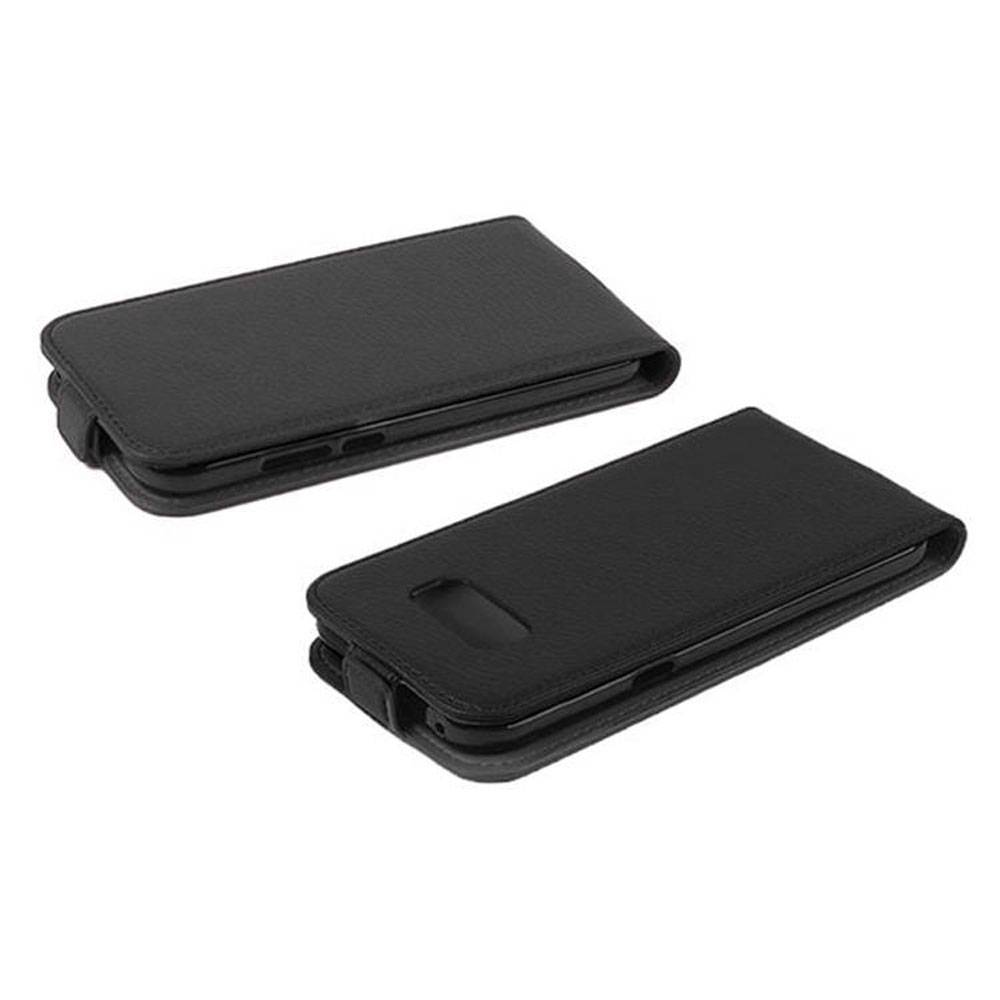 Cadorabo Schutzhülle für Samsung Galaxy S8 Hülle in Schwarz Flip Etui Handyhülle Case Cover Kunstleder