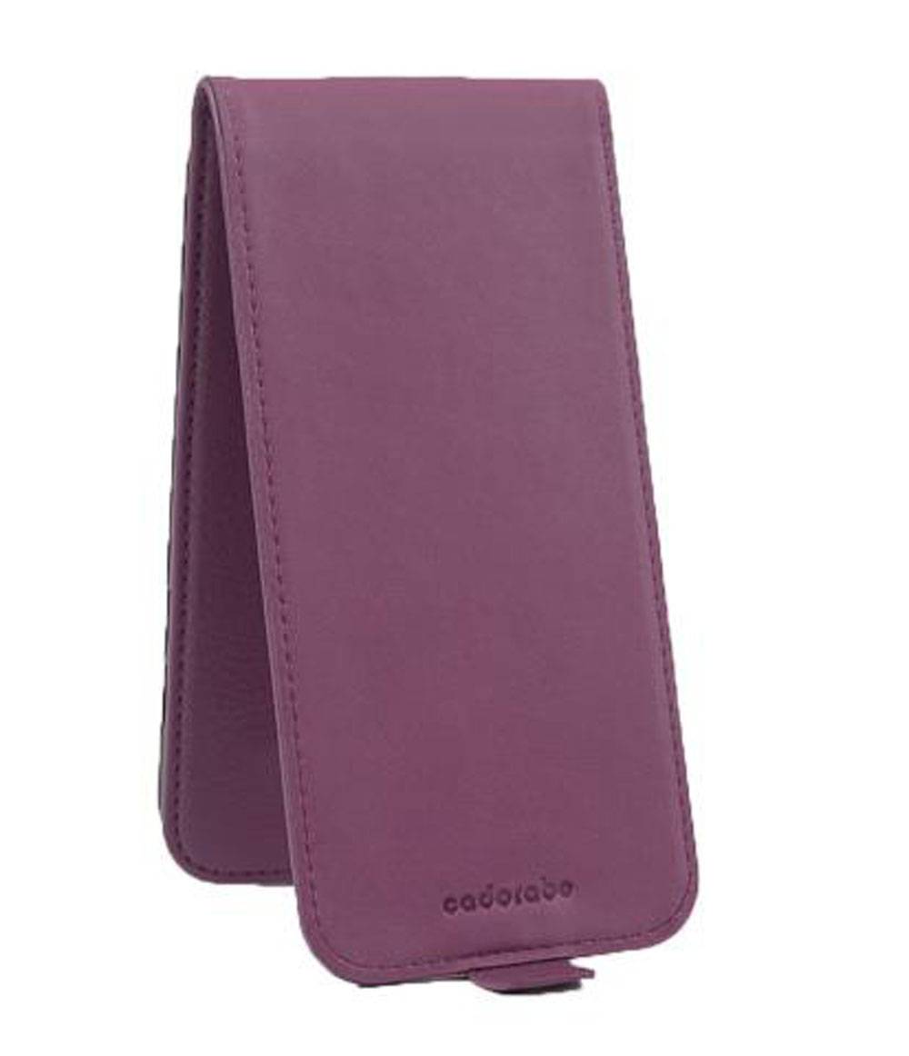 Cadorabo Schutzhülle für Sony Xperia M5 Hülle in Lila Flip Etui Handyhülle Case Cover Kunstleder