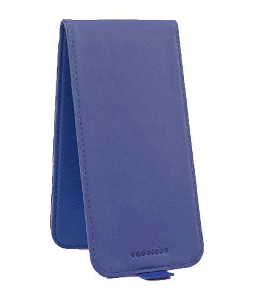 Cadorabo Schutzhülle für Sony Xperia M5 Hülle in Blau Flip Etui Handyhülle Case Cover Kunstleder