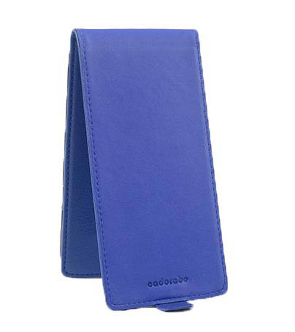 Cadorabo Schutzhülle für Sony Xperia X Hülle in Blau Flip Etui Handyhülle Case Cover Kunstleder