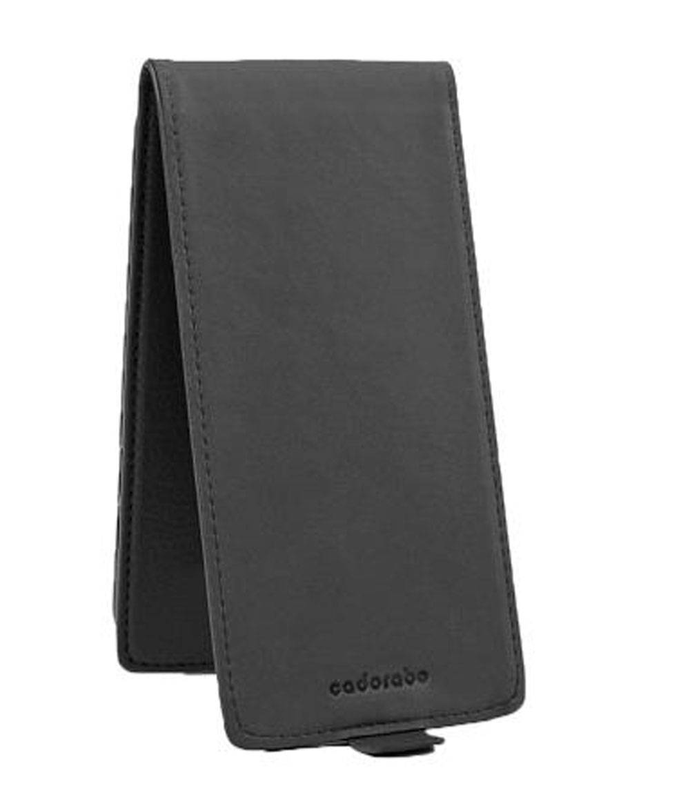 Cadorabo Schutzhülle für Sony Xperia X Hülle in Schwarz Flip Etui Handyhülle Case Cover Kunstleder