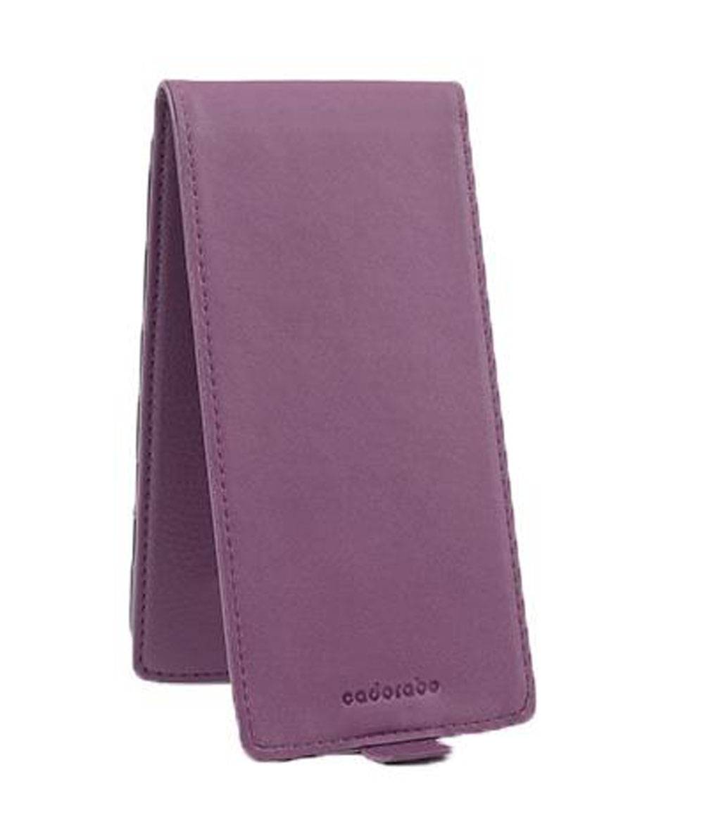 Cadorabo Schutzhülle für Sony Xperia X PERFORMANCE Hülle in Lila Flip Etui Handyhülle Case Cover Kunstleder