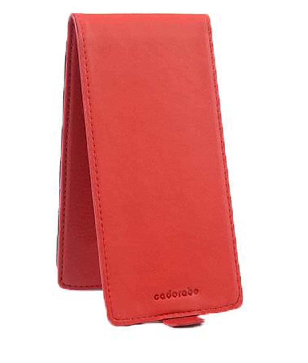 Cadorabo Schutzhülle für Sony Xperia X PERFORMANCE Hülle in Rot Flip Etui Handyhülle Case Cover Kunstleder