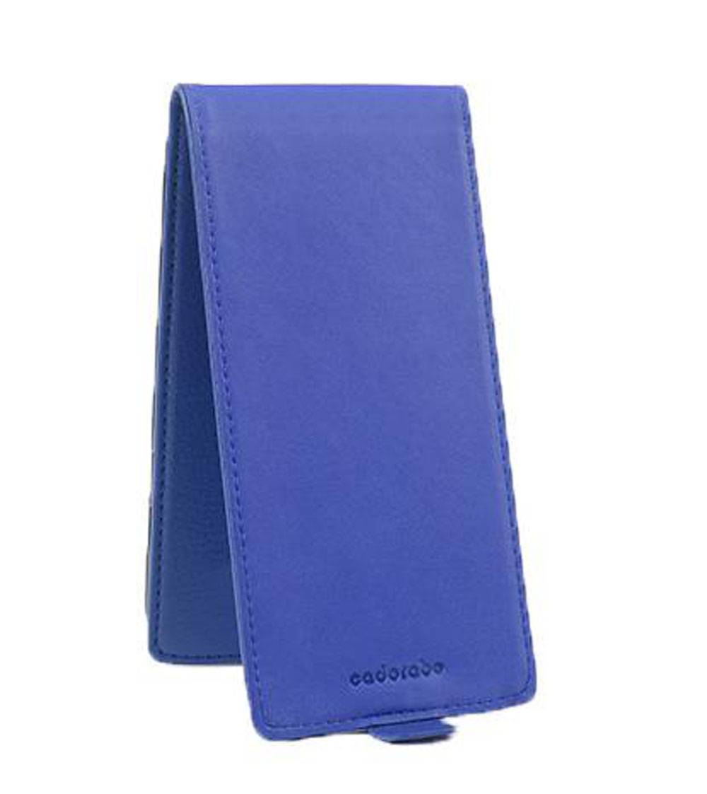 Cadorabo Schutzhülle für Sony Xperia X PERFORMANCE Hülle in Blau Flip Etui Handyhülle Case Cover Kunstleder
