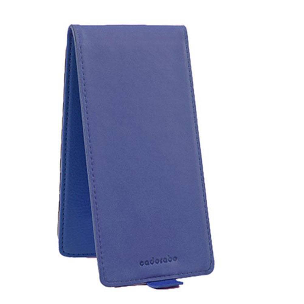 Cadorabo Schutzhülle für Sony Xperia XA Hülle in Blau Flip Etui Handyhülle Case Cover Kunstleder