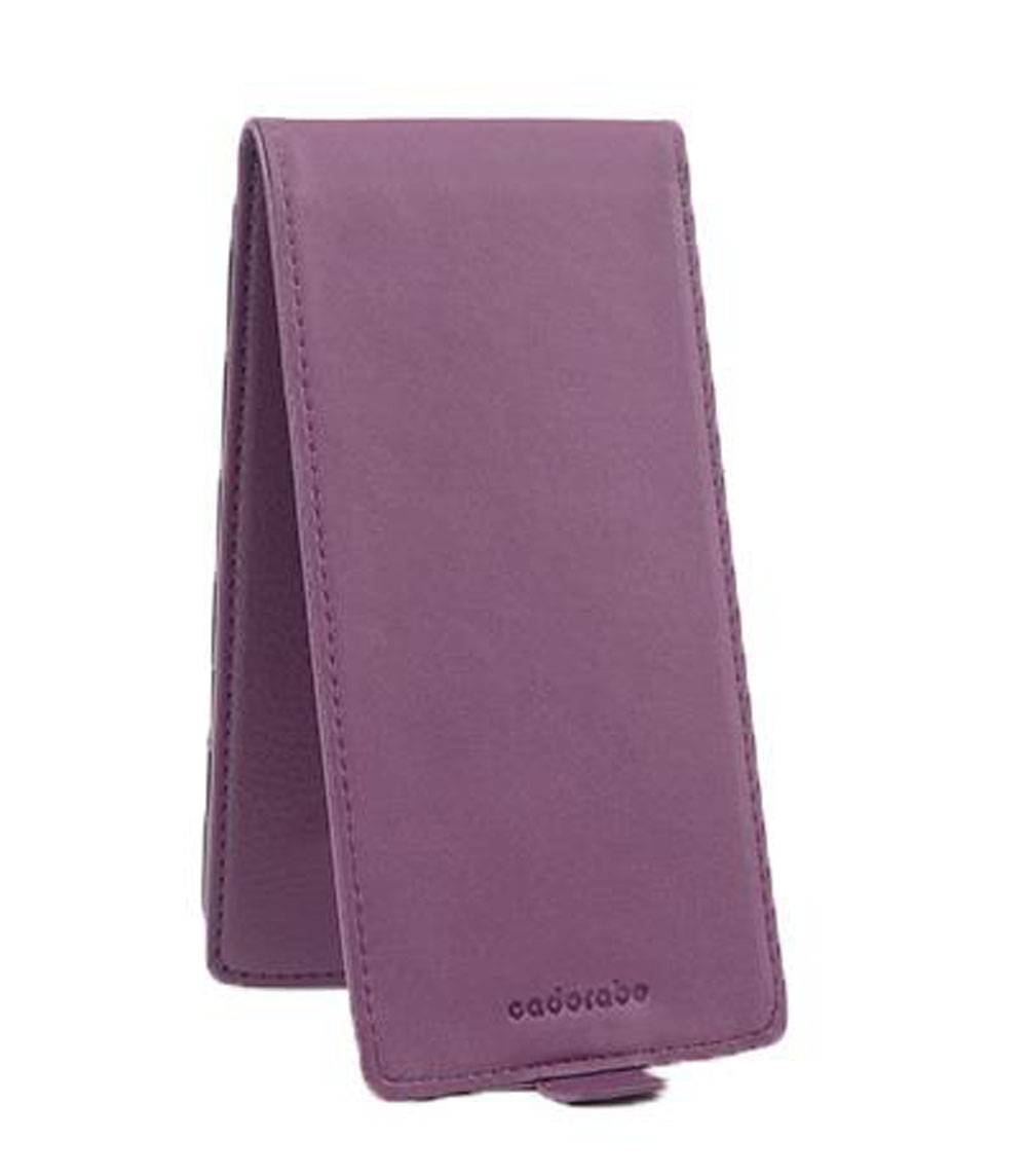 Cadorabo Schutzhülle für Sony Xperia Z5 Hülle in Lila Flip Etui Handyhülle Case Cover Kunstleder