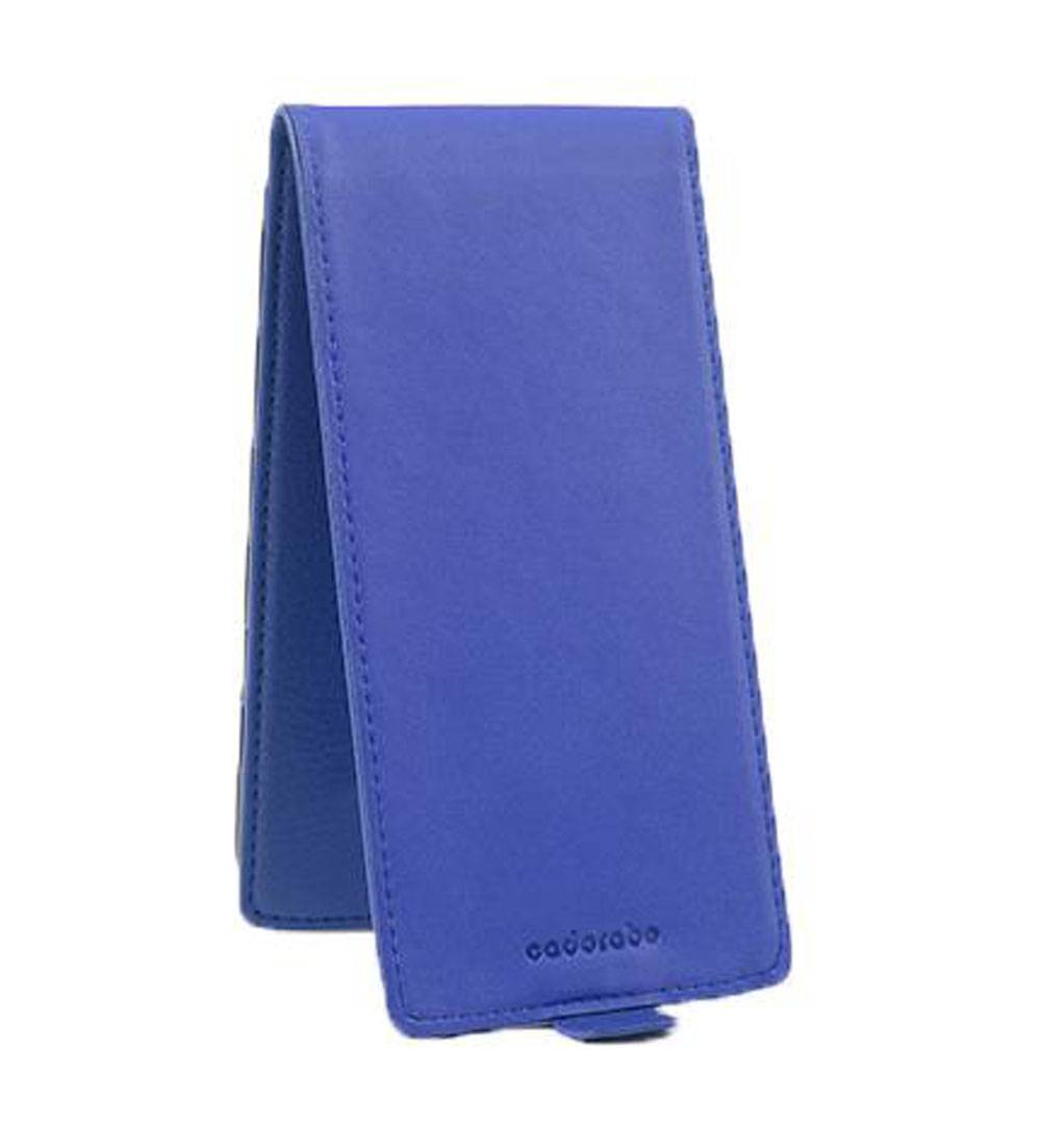 Cadorabo Schutzhülle für Sony Xperia Z5 Hülle in Blau Flip Etui Handyhülle Case Cover Kunstleder