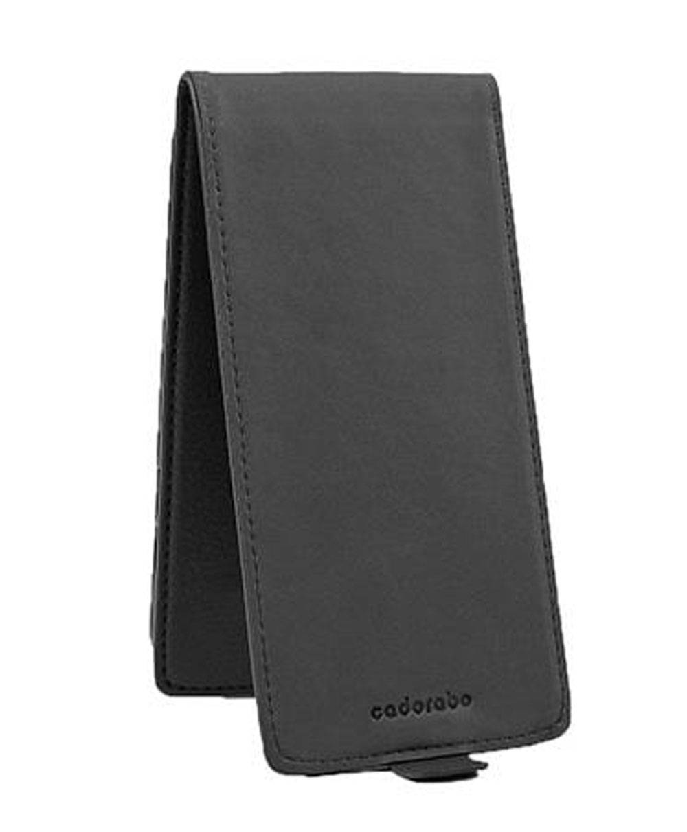 Cadorabo Schutzhülle für Sony Xperia Z5 COMPACT Hülle in Schwarz Flip Etui Handyhülle Case Cover Kunstleder