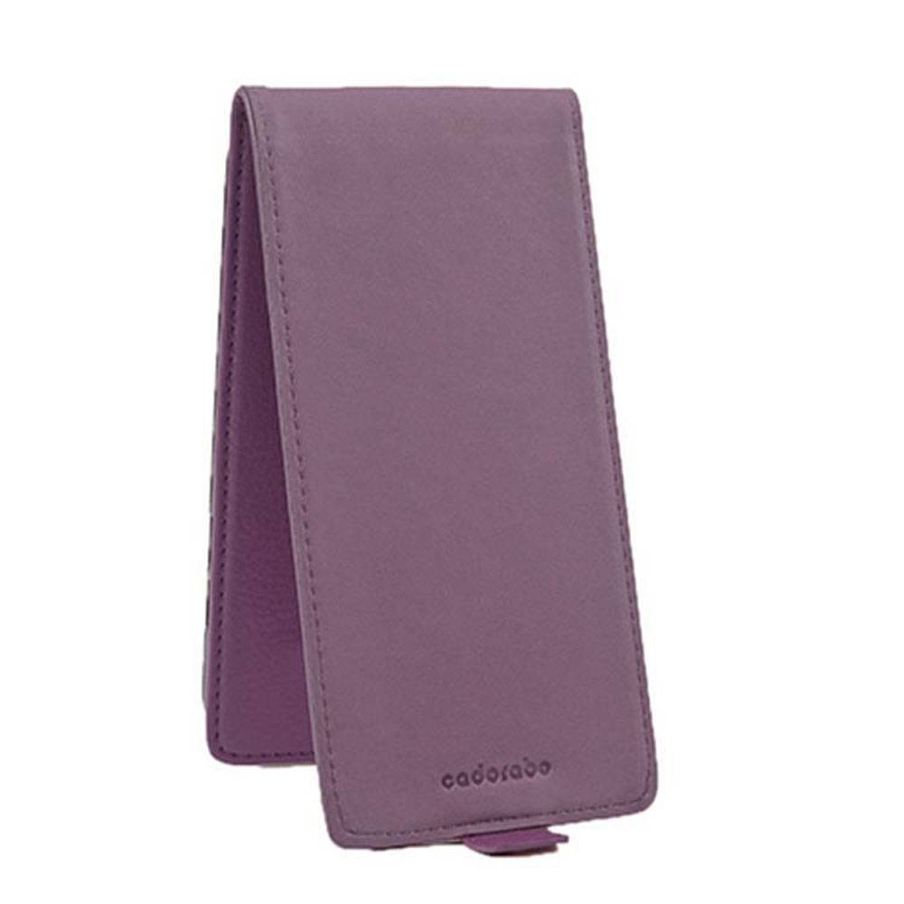 Cadorabo Schutzhülle für Sony Xperia Z5 PREMIUM Hülle in Lila Flip Etui Handyhülle Case Cover Kunstleder