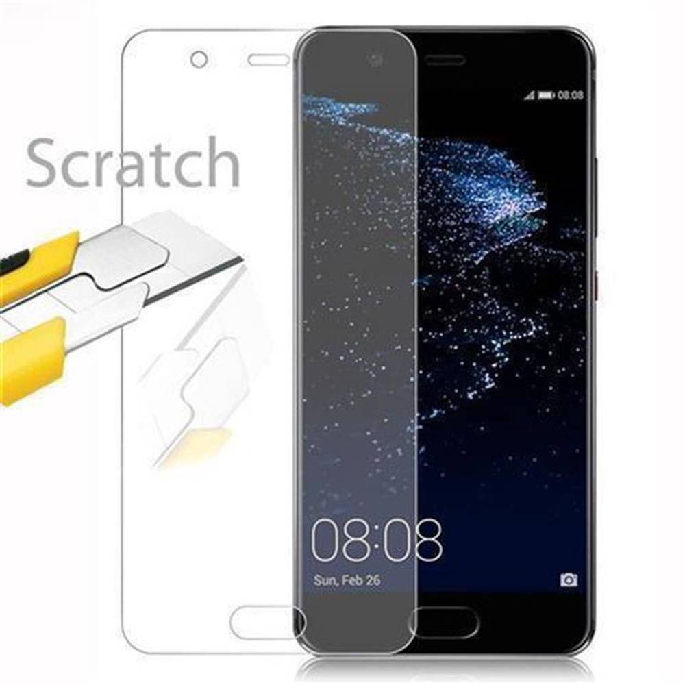 Cadorabo Panzer Folie für Huawei P10 Schutzfolie in Transparent Gehärtetes Tempered Display-Schutzglas