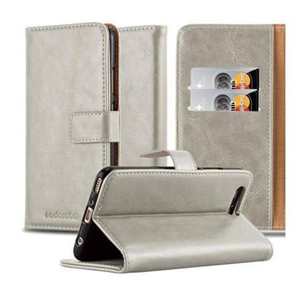 Cadorabo Hülle für Huawei P10 PLUS Schutzhülle in Braun Handyhülle Book Tasche Case Etui Luxury