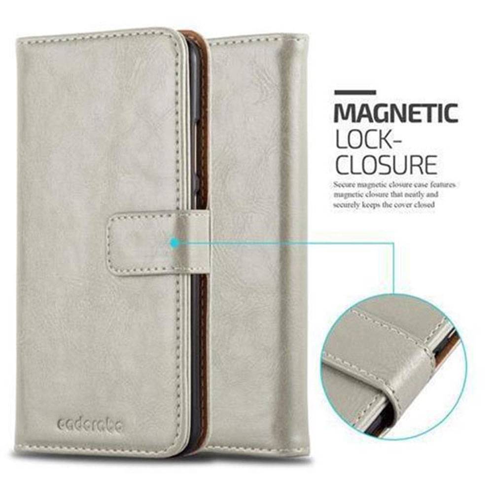 Cadorabo Hülle für Huawei P10 PLUS Schutzhülle in Braun Handyhülle Book Tasche Case Etui Luxury