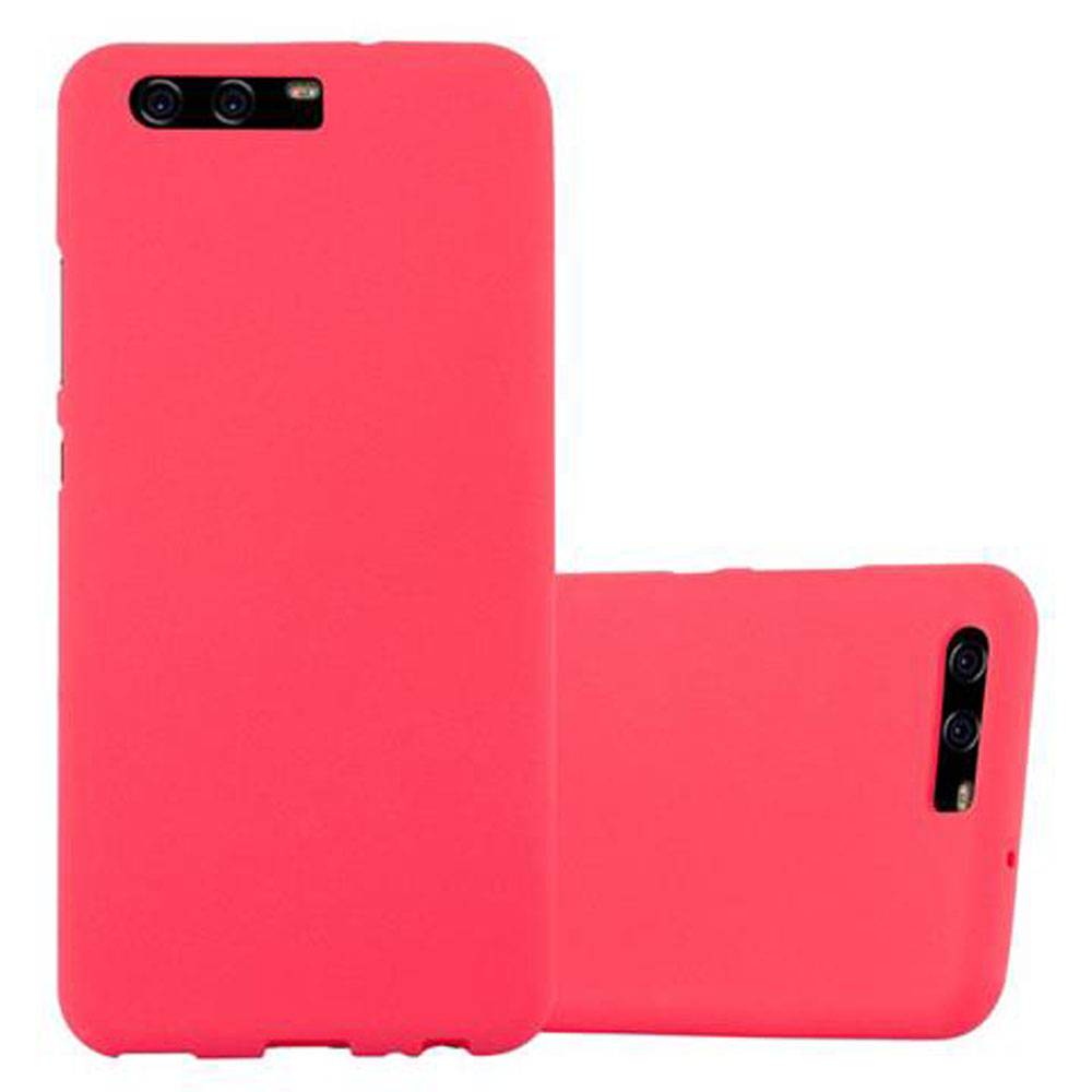 Cadorabo Schutzhülle für Huawei P10 Hülle in Rot Handyhülle TPU Etui Cover Case