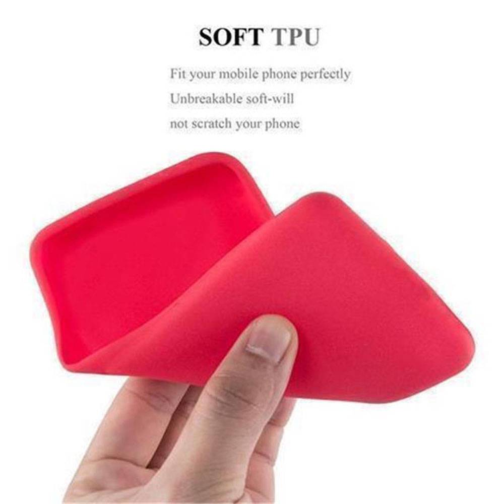 Cadorabo Schutzhülle für Huawei P10 Hülle in Rot Handyhülle TPU Etui Cover Case