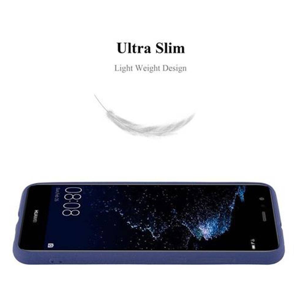 Cadorabo Schutzhülle für Huawei P10 LITE Hülle in Blau Handyhülle TPU Etui Cover Case