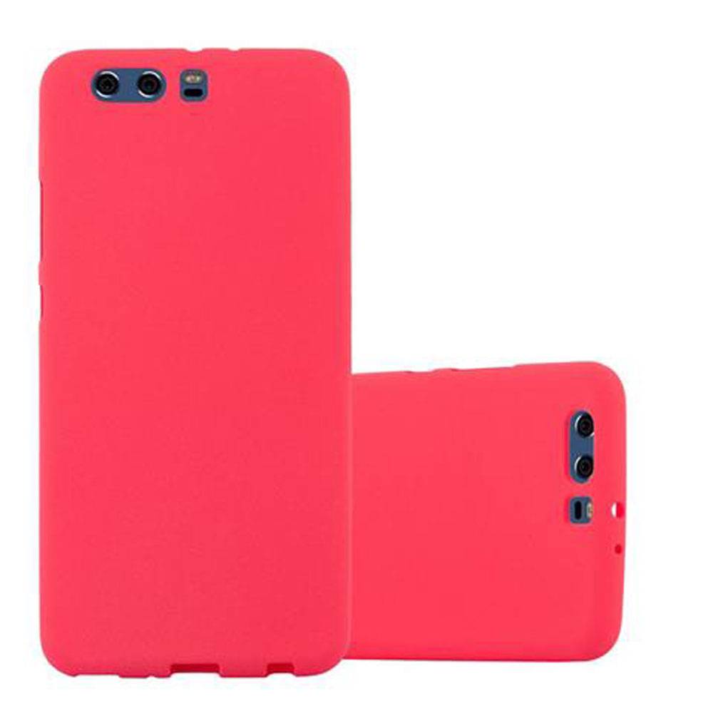 Cadorabo Schutzhülle für Huawei P10 PLUS Hülle in Rot Handyhülle TPU Etui Cover Case