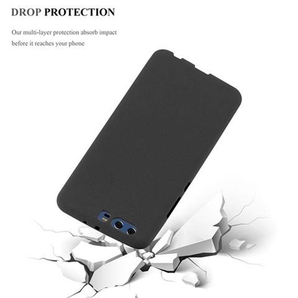 Cadorabo Schutzhülle für Huawei P10 PLUS Hülle in Schwarz Handyhülle TPU Etui Cover Case