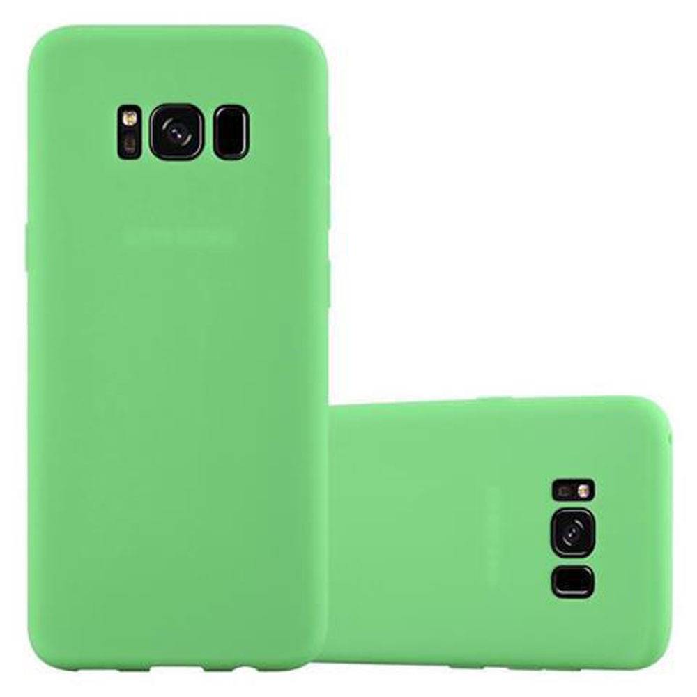 Cadorabo Hülle für Samsung Galaxy S8 Schutzhülle in Grün Handyhülle TPU Silikon Etui Case Cover