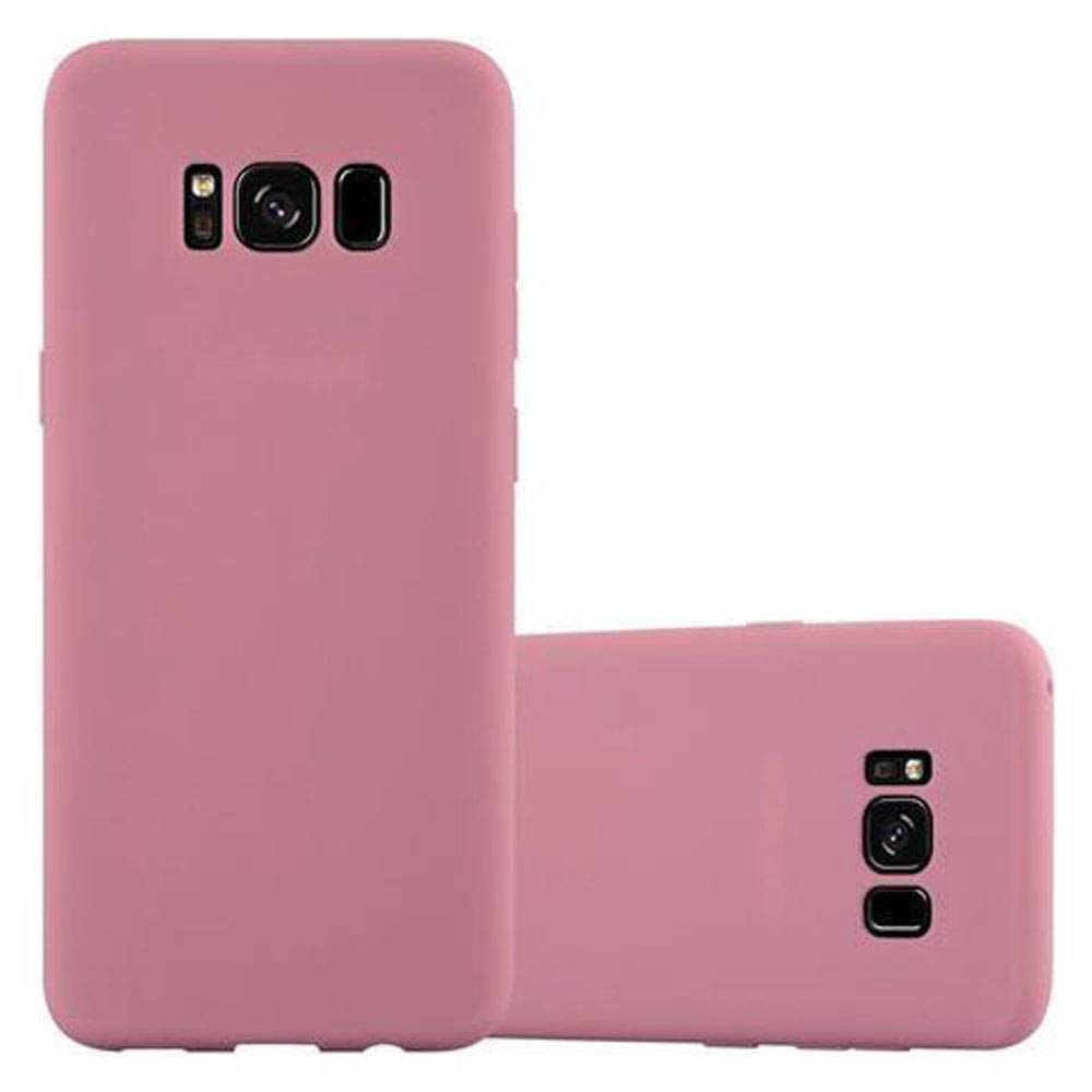 Cadorabo Hülle für Samsung Galaxy S8 Schutzhülle in Rosa Handyhülle TPU Silikon Etui Case Cover