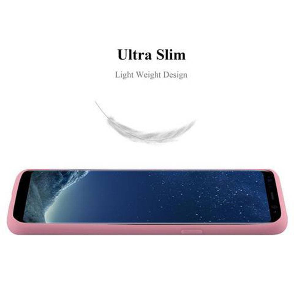 Cadorabo Hülle für Samsung Galaxy S8 Schutzhülle in Rosa Handyhülle TPU Silikon Etui Case Cover