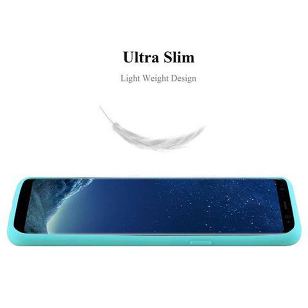 Cadorabo Hülle für Samsung Galaxy S8 PLUS Schutzhülle in Blau Handyhülle TPU Silikon Etui Case Cover