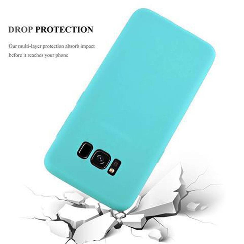 Cadorabo Hülle für Samsung Galaxy S8 PLUS Schutzhülle in Blau Handyhülle TPU Silikon Etui Case Cover