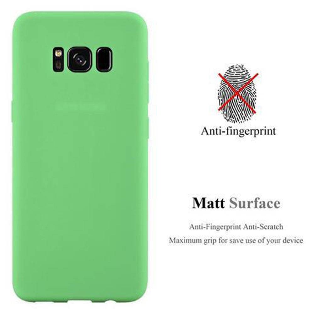 Cadorabo Hülle für Samsung Galaxy S8 PLUS Schutzhülle in Grün Handyhülle TPU Silikon Etui Case Cover