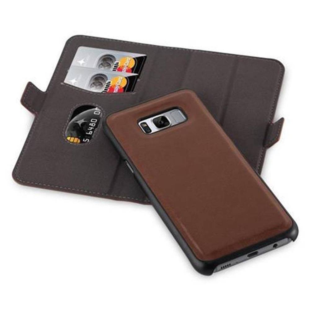 Cadorabo Hülle für Samsung Galaxy S8 PLUS Schutz Hülle in Braun Etui Handyhhülle Tasche Case Cover