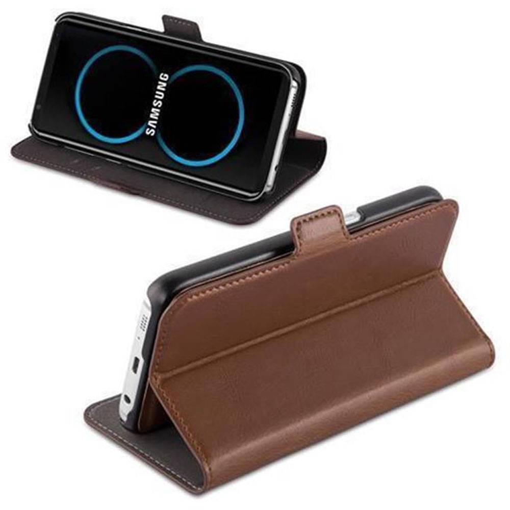 Cadorabo Hülle für Samsung Galaxy S8 PLUS Schutz Hülle in Braun Etui Handyhhülle Tasche Case Cover