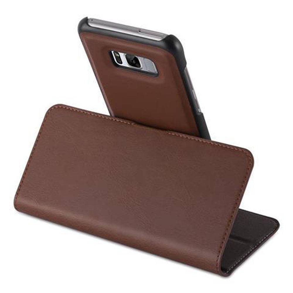 Cadorabo Hülle für Samsung Galaxy S8 PLUS Schutz Hülle in Braun Etui Handyhhülle Tasche Case Cover