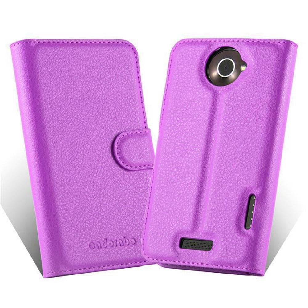 Cadorabo Hülle für HTC ONE X / X+ Schutz Hülle in Lila Handyhülle Etui Case Cover Magnetverschluss
