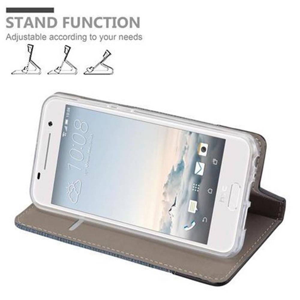 Cadorabo Hülle für HTC ONE A9 Schutzhülle in Blau Handy Hülle Etui Book Case Cover
