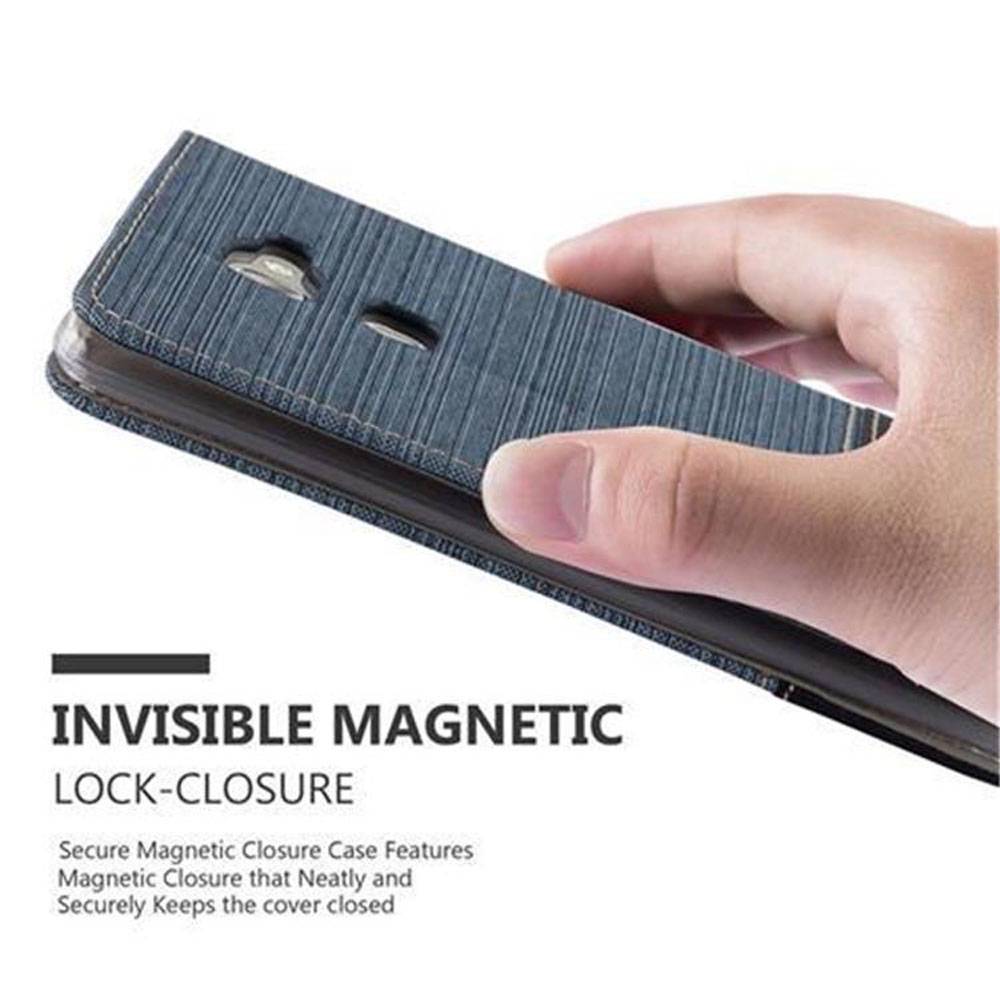 Cadorabo Hülle für Huawei MATE S Schutzhülle in Blau Handy Hülle Etui Book Case Cover