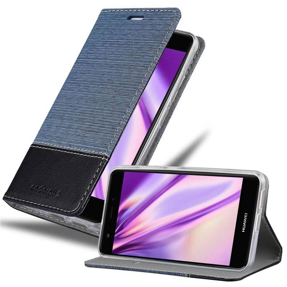 Cadorabo Hülle für Huawei NOVA Schutzhülle in Blau Handy Hülle Etui Book Case Cover