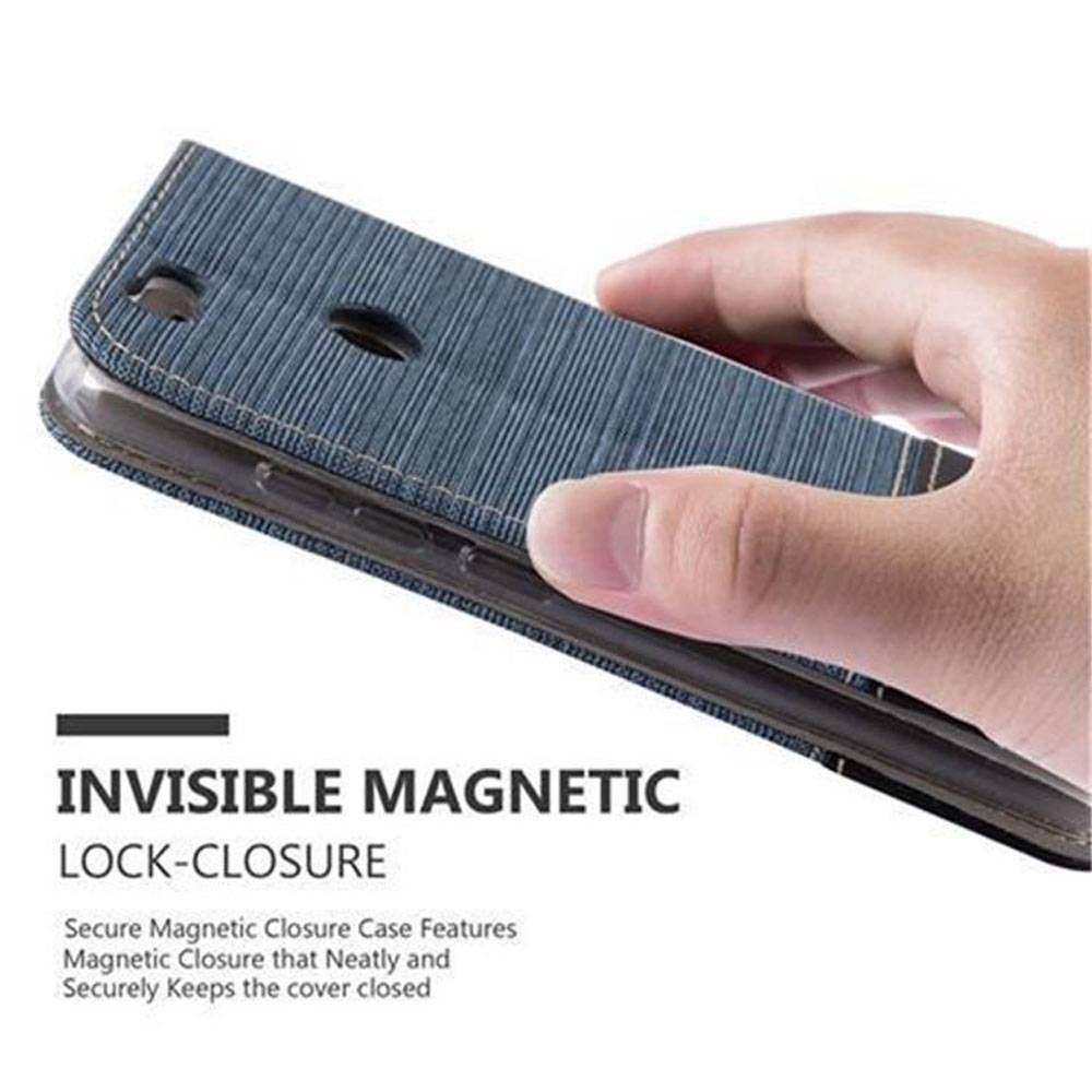 Cadorabo Hülle für Huawei NOVA Schutzhülle in Blau Handy Hülle Etui Book Case Cover