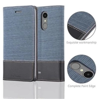 Cadorabo Hülle für LG K8 2017 Schutzhülle in Blau Handy Hülle Etui Book Case Cover Cadorabo Hülle für LG K8 2017 Schutzhülle in Blau Handy Hülle Etui Book Case Cover